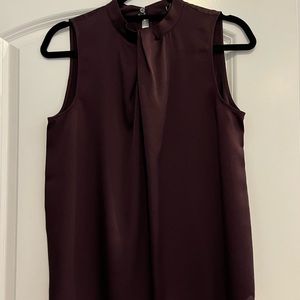 Ann Taylor purple silk shell NWT